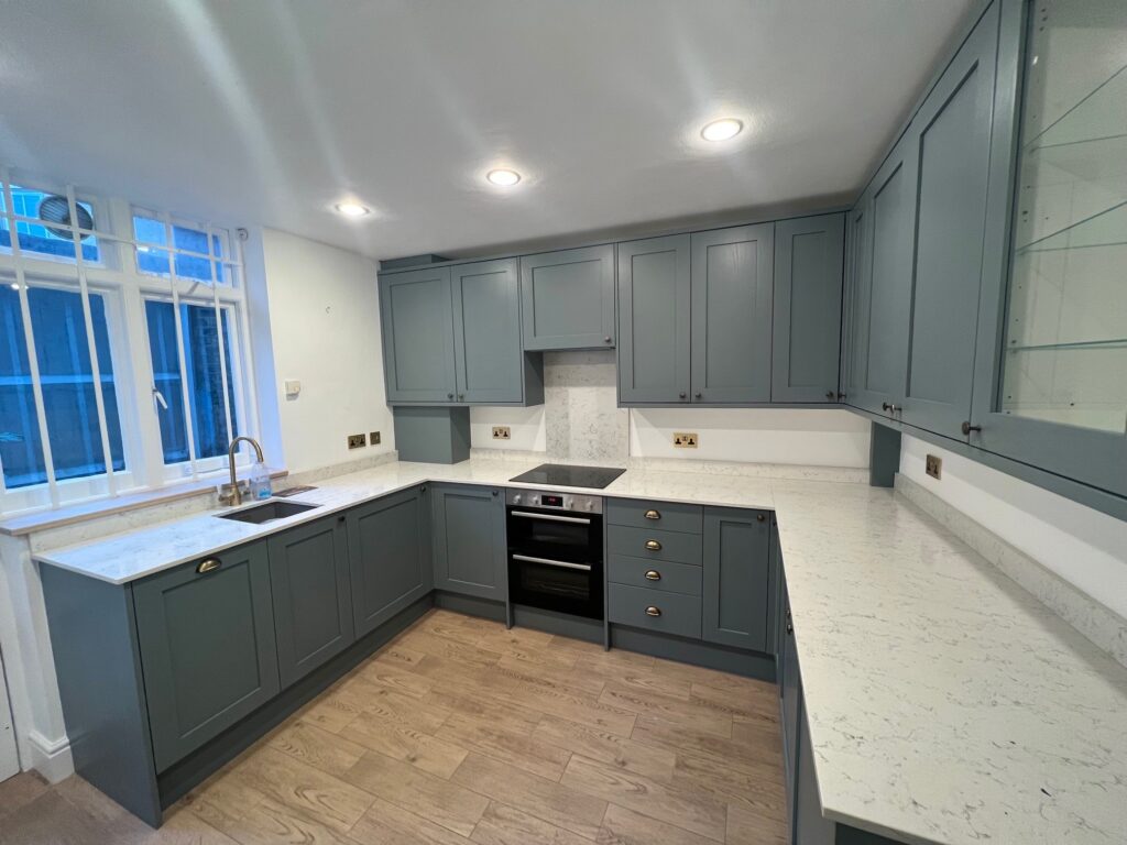 Completed kitchen following insurance building repair and reinstatement