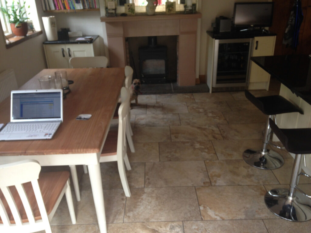 Kitchen and dining area restored following domestic flood damage